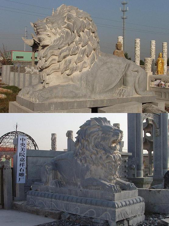 供应手工雕刻中国第一狮天安门狮