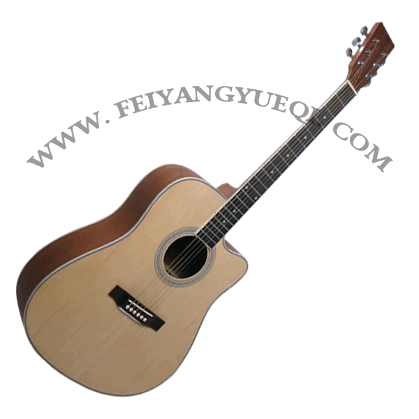 吉他41寸手工单板FQ-41S供应广州吉他批发41寸手工单板FQ-41S民谣木吉他