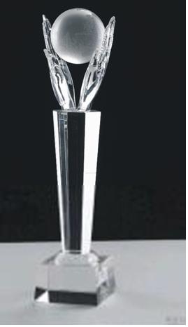 长沙市长沙水晶奖杯定做水晶笔筒相册水晶厂家