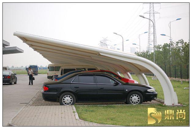 供应江山单位私家车停车棚-专业设计，职业安装图片