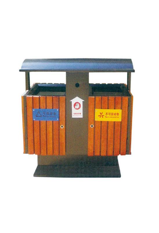 供应唐山垃圾桶钢木垃圾桶环保垃圾桶图片