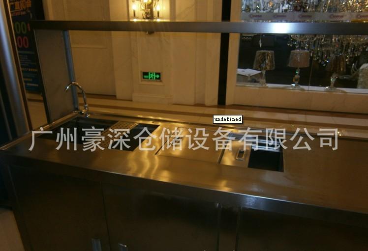 咖啡奶茶柜专业生产广州不锈钢咖啡奶茶柜，带水槽奶茶操作台
