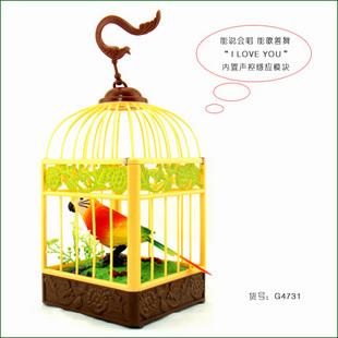 最新声控感应电子宠物 学说话的鹦鹉/会唱歌的小鸟