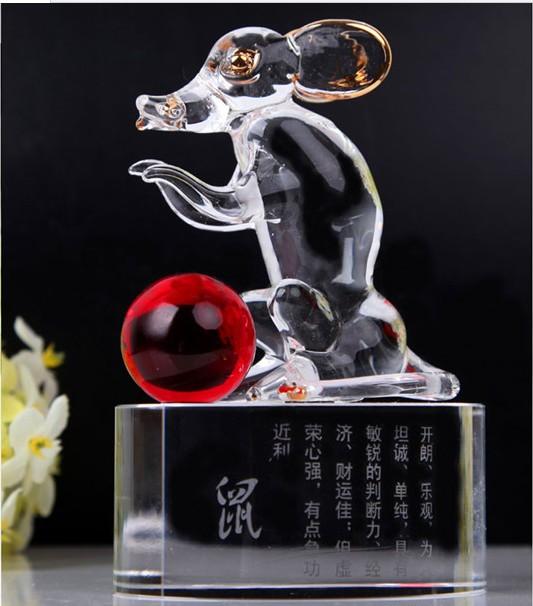供应深圳水晶动物模型，水晶十二生肖纪念品，龙年纪念品，蛇年礼品