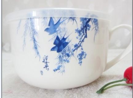 带盖陶瓷面碗-陶瓷碗-日式风陶瓷碗批发
