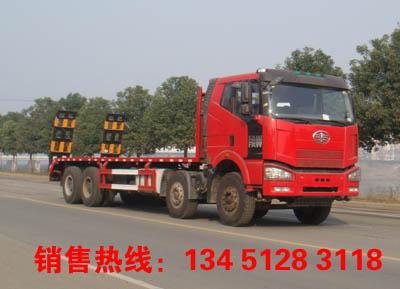 供应四川解放J6大型挖机运输车，平板运输车，平板车