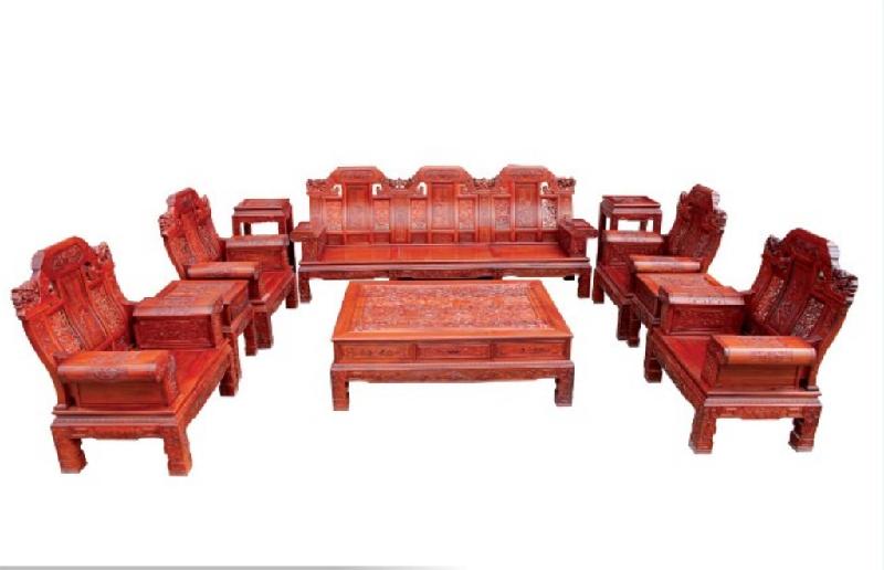 供应东阳红木家具沙发，大奔沙发，荷花宝座沙发