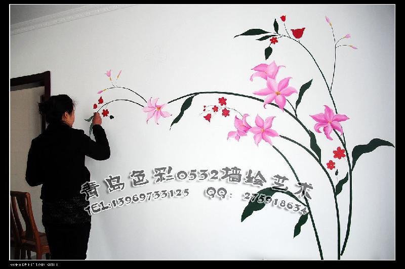 供应青岛餐厅墙绘 餐厅墙彩绘 餐厅手绘墙