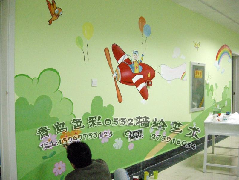 供应青岛专业幼儿园墙绘