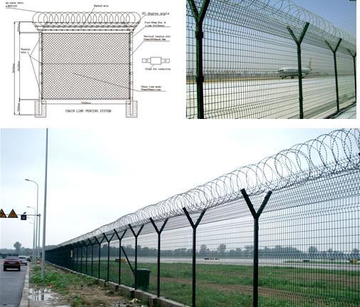 供应机场护栏网，机场隔离网，机场隔离栅，机场围栏网