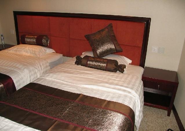 供应双人床 韩式家具 真皮双人床 标准酒店双人床