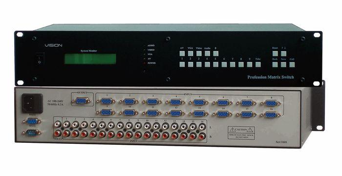 供应VGA加音频16路切换器，可以分控的VGA切换器