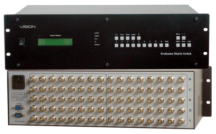 供应8路RGB加音频矩阵，带红外/面板/232控制RGB/AU8X8