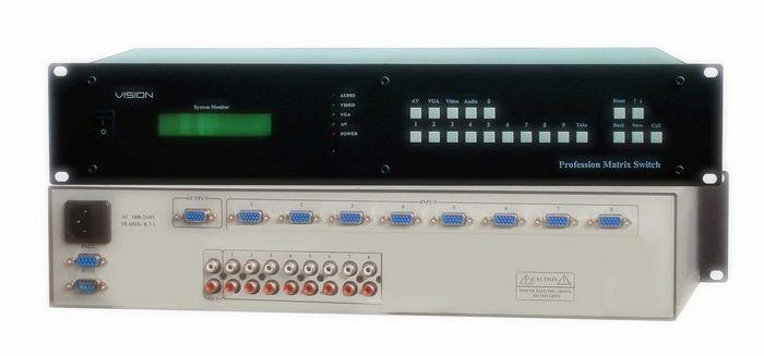 供应VGA/AU0801切换器VGA加音频切换器