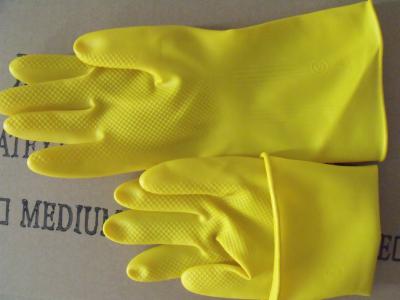 供应牛筋耐酸碱工业乳胶手套批发橡胶防护牛筋手套，劳保用品图片