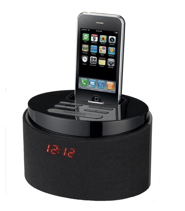 供应苹果iphone底座播放器SD插卡Ｕ盘播放酒店客房闹钟音箱带ＦＭ
