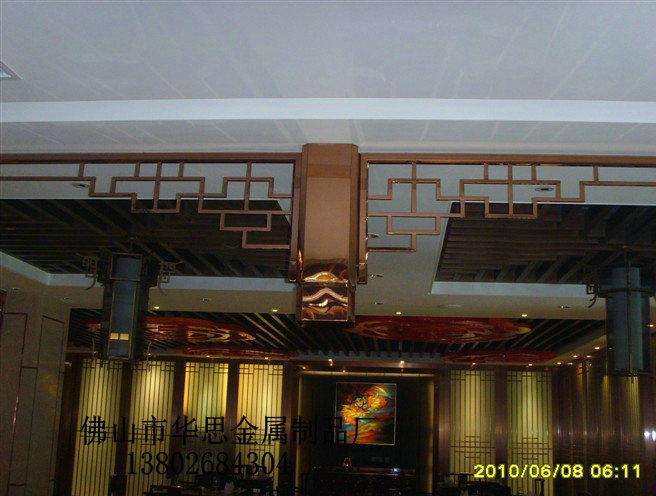 供应广东专业设计制作酒店不锈钢装饰门头厂家图片