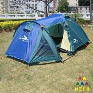 WZFQ供应4人一房一厅四季防水户外露营帐篷