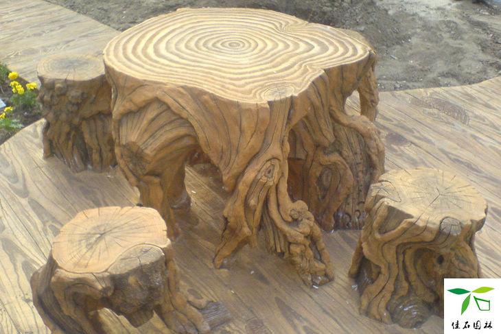 供应仿木艺术树桩施工
