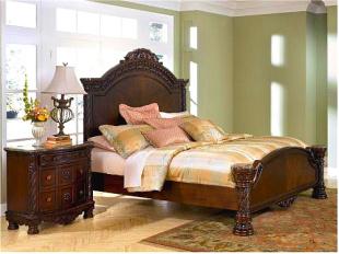 供应嘉兴双人床 卧室家具组合 美式田园家具房间组 成套家具 双人床