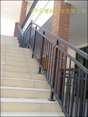 供应锌钢方面管楼梯护栏