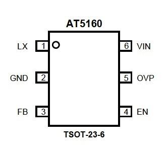 供应AT5160 LED专用背光驱动IC，AT5160价格及PDF