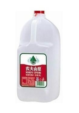 长沙最大桶装水配送公司供应4瓶装农夫山泉矿泉水4L