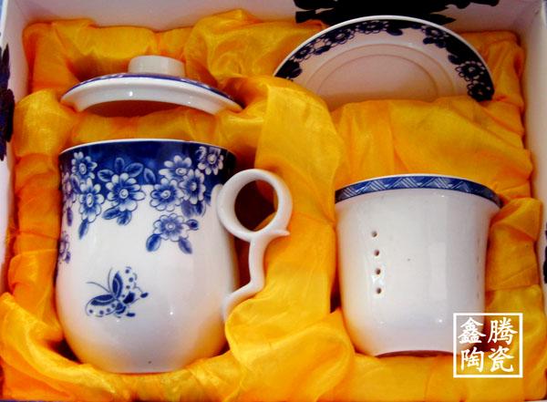 供应厂家直销四件套茶杯 纪念礼品茶杯价格图片