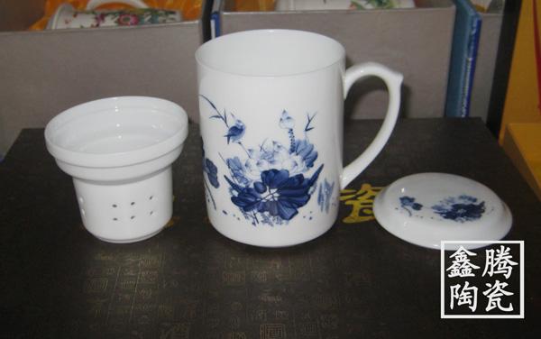 供应陶瓷厂家定做四件套茶杯 纪念茶杯批发