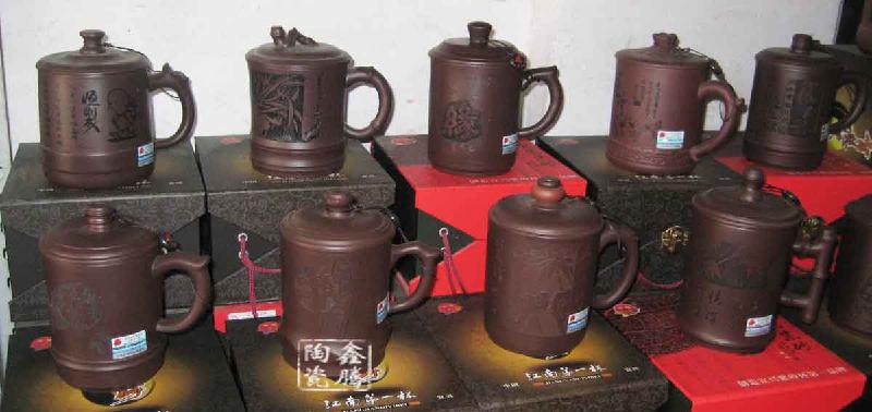 供应景德镇陶瓷厂家直销紫砂茶杯 礼品陶瓷茶杯批发
