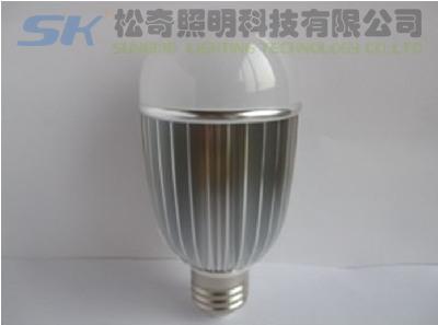 中山市LED球泡灯9W厂家供应E27 3014芯片 LED球泡灯 铝质外壳 室内照明