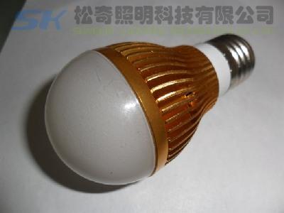 供应3W 5050贴片LED球泡灯 耐热