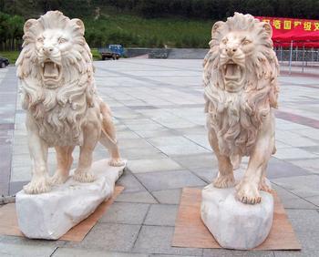 供应玻璃钢狮子  动物狮子雕塑