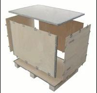 供应可拆卸木包装箱镀锌结合扣件包装箱价格山东扣件包装箱厂家图片