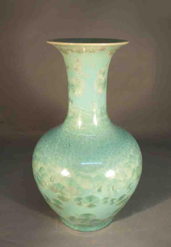 中秋礼品陶瓷结晶釉艺术花瓶价格批发