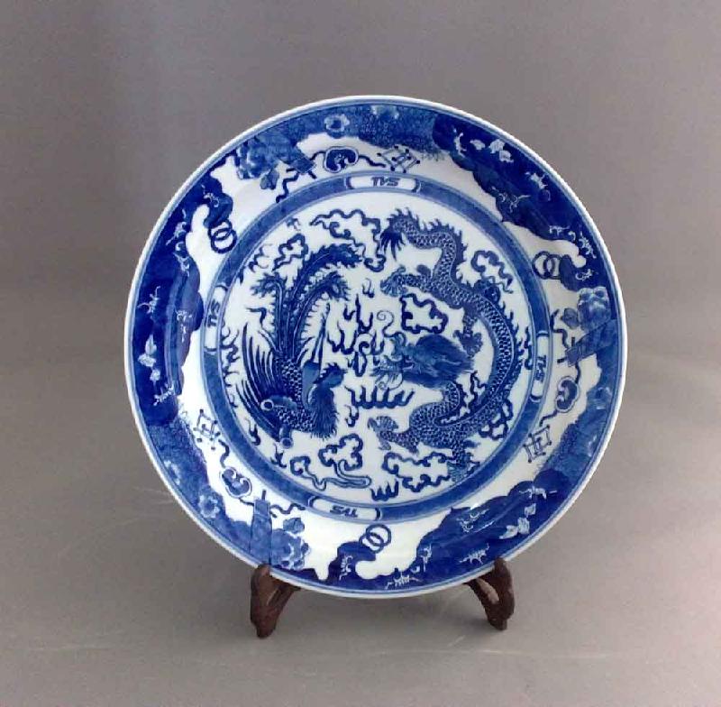 供应万业陶瓷生产青花瓷纪念盘，订做瓷盘