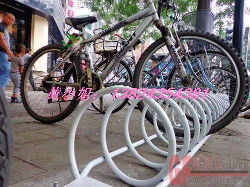供应自行车停车架规范市民摆放自行车