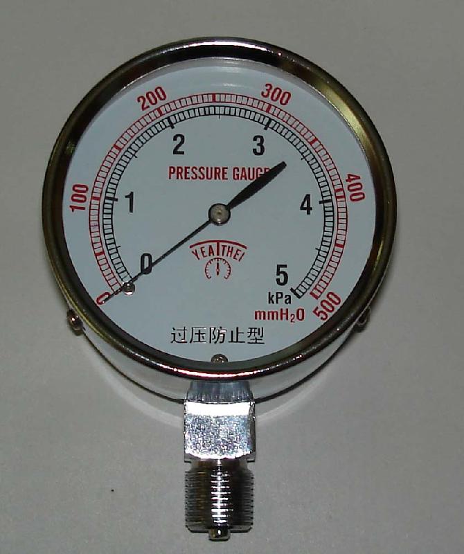 供应15KPA/30KPA/50KPA专业生产燃气微压表/燃气压力表