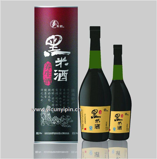 供应500ml朱鹮黑米酒图片