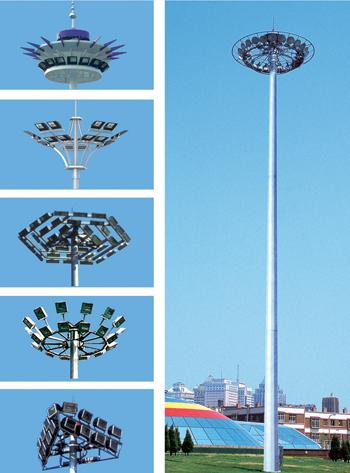 【供应高杆灯厂家提醒】2012年15米高杆灯降价啦！20米高杆灯厂家图片