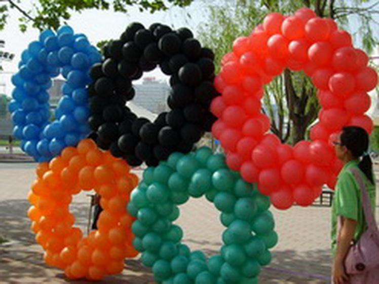 供应北京气球装饰编织气球门进口气球