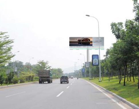 供应三亚市区迎宾路立柱户外广告牌图片