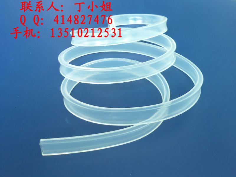 供应透明方形硅胶管/大口径硅胶管/硅胶条
