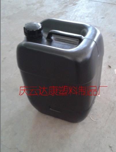 供应25L黑色塑料桶25公斤黑色化工桶25L避光优质塑料桶直销