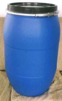 供应125L包箍桶125公斤带卡箍插销圆形食品化工包装塑料桶