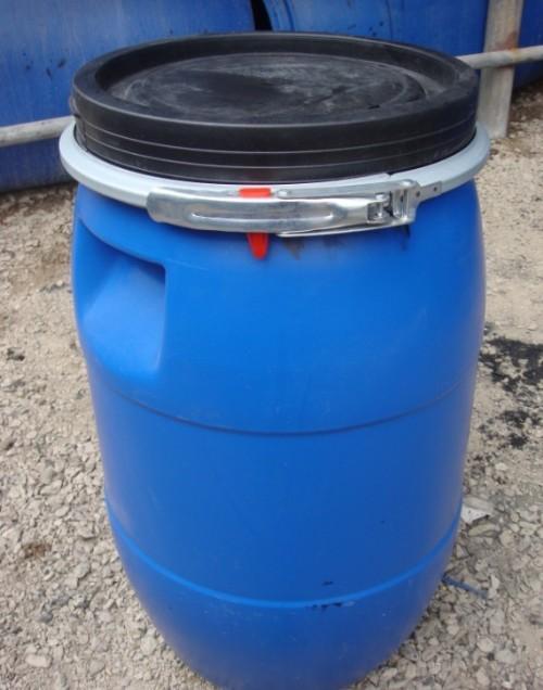 供应125L包箍桶125公斤带卡箍插销圆形食品化工包装塑料桶