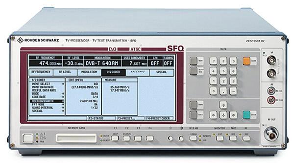 供应罗德RS SFQ数字电视测试发射机