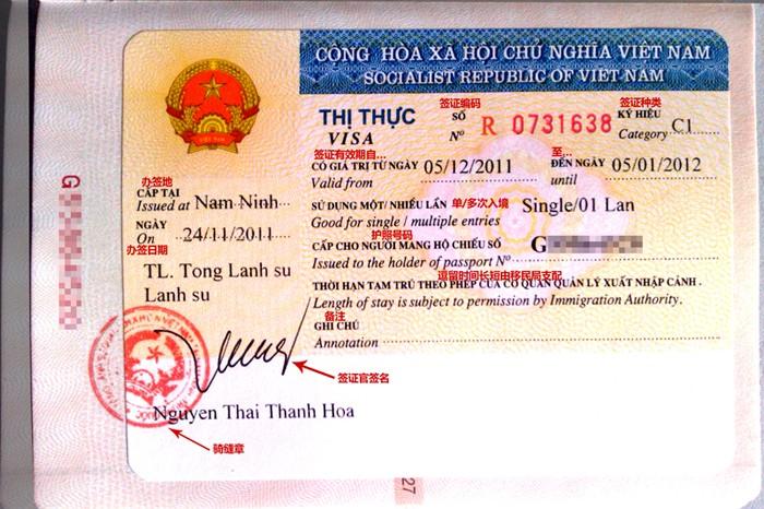 供应越南签证