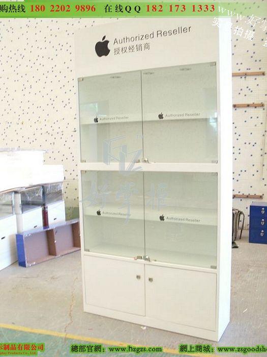 白色烤漆苹果层板配件柜苹果体验柜批发