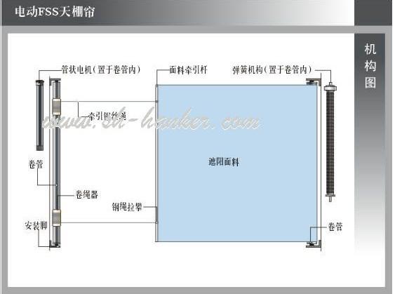 供应FSS电动天棚帘